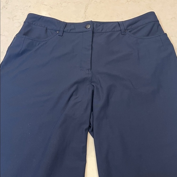 Lululemon City Sleek 5 Pocket Wide-Leg High Rise 7/8 Length Pant Navy Size 32 - Picture 3 of 9